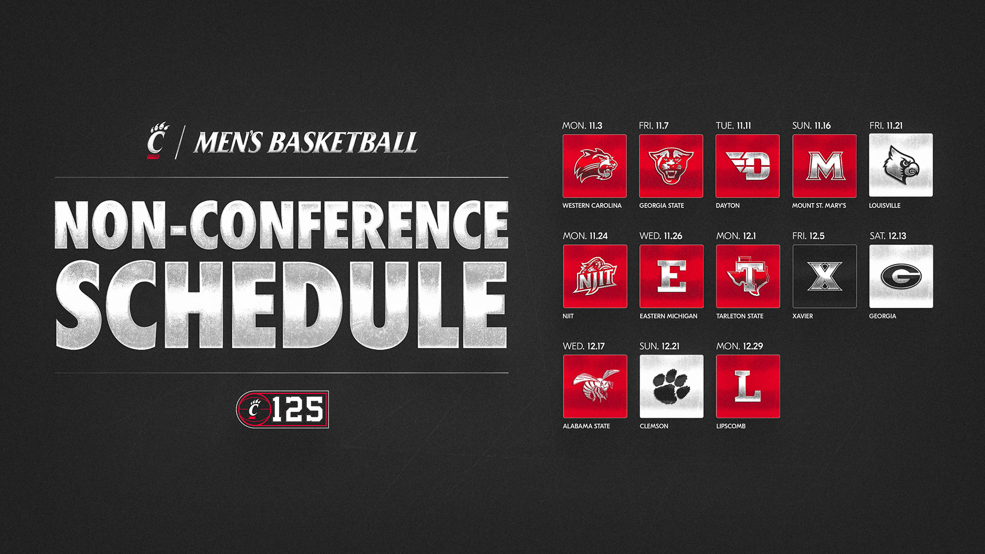 Cincinnati Men’s Basketball Announces Non-Conference Schedule ...